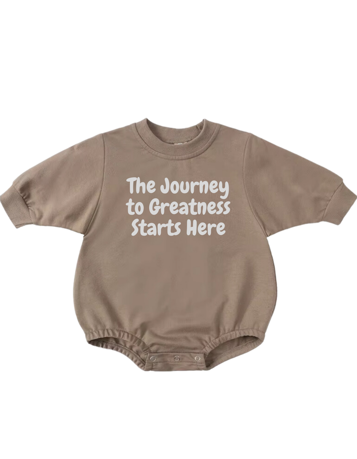 The Journey to Greatness Starts Here-Cozy Long Sleeves onesie