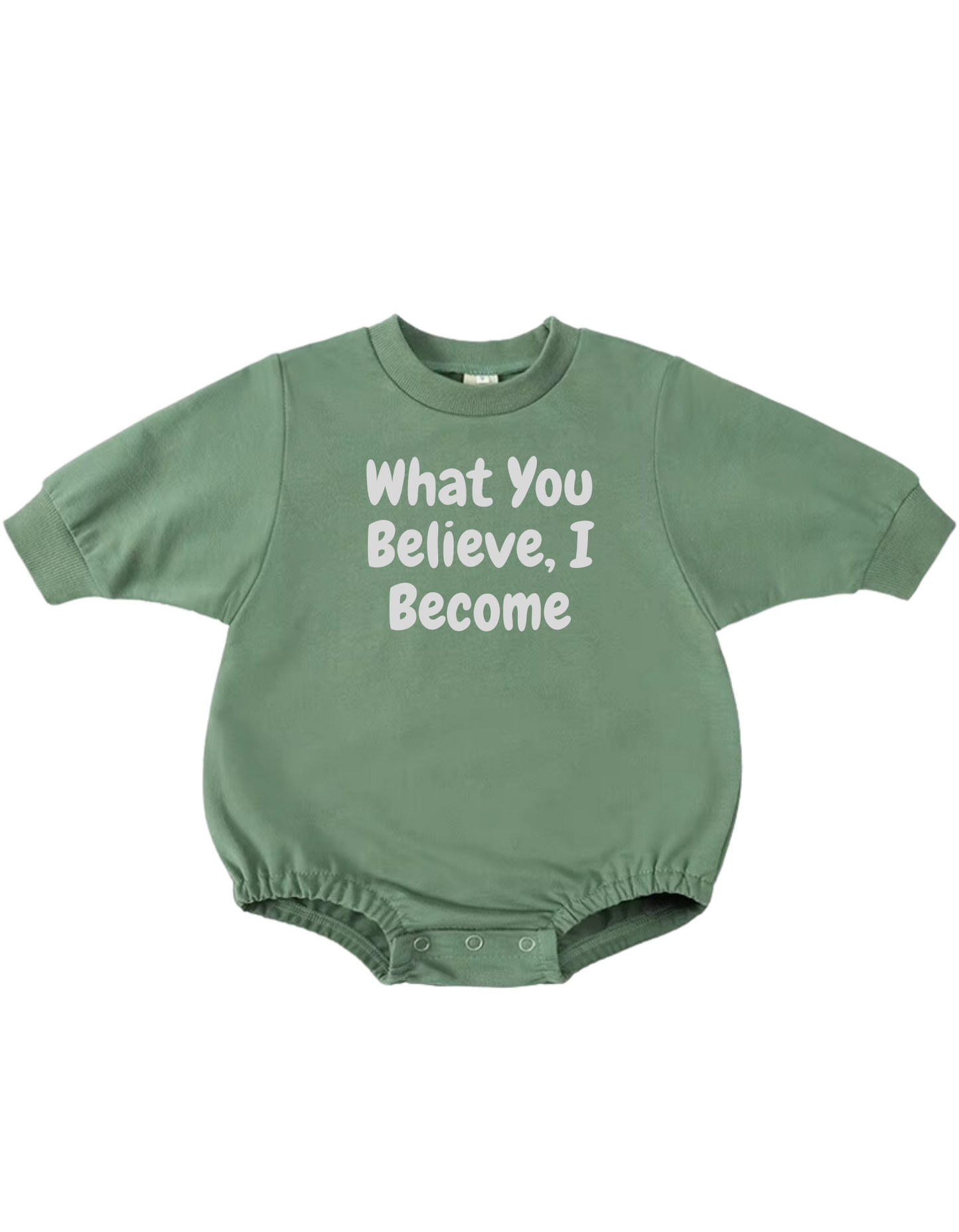 What You Believe I Become-Cozy Long Sleeves Onesie