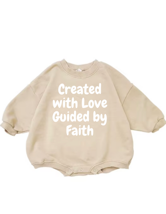 Crafted with Love Guided by Faith-Cozy long sleeves